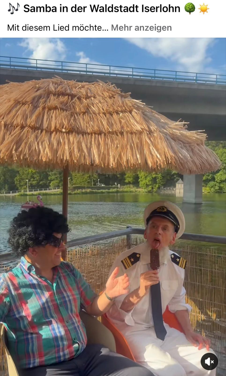 DER KALEU und Giovanni Martini im Tretboot auf dem Seilersee - Samba in der Waldstadt